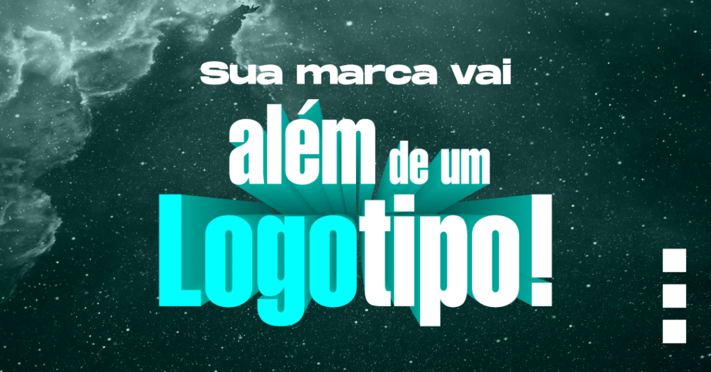alem do logotipo
